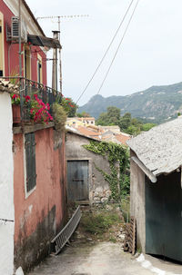 Alley amidst buildings in town