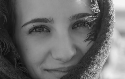 Close-up portrait of woman