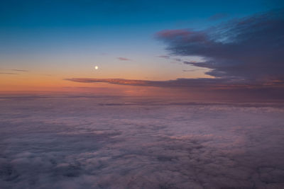 Scenic view of cloudscape during sunset