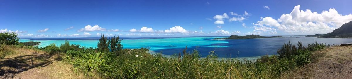 Panoramic shot of sea against sky