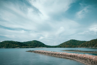 Scenic view of sea against sky