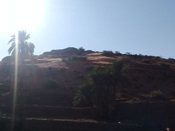 Scenic view of landscape against clear sky