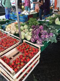 View of market stall for sale