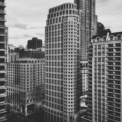 Low angle view of modern office building