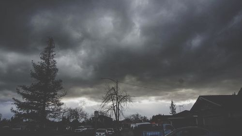 Low angle view of cloudy sky