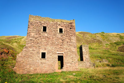 The ruins of saltom pit - an old undersea mine, just outside whitehaven, on england's cumbrian coast