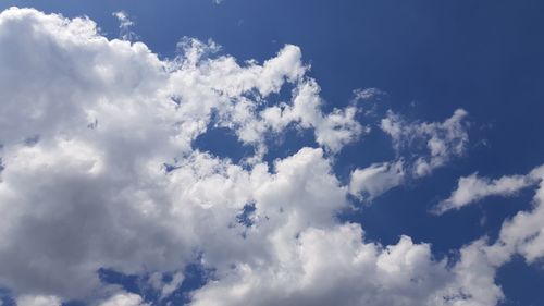 Low angle view of clouds in sky