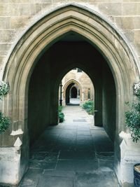 View of archway