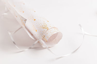 Close-up of ice cream against white background