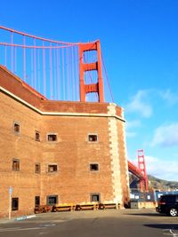 View of building against blue sky