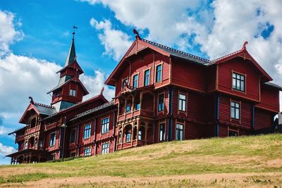 Low angle view of historic building against sky