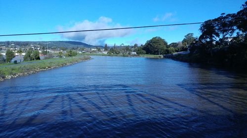 Scenic view of river against sky