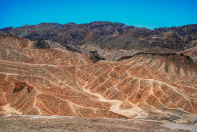 Aerial view of a desert