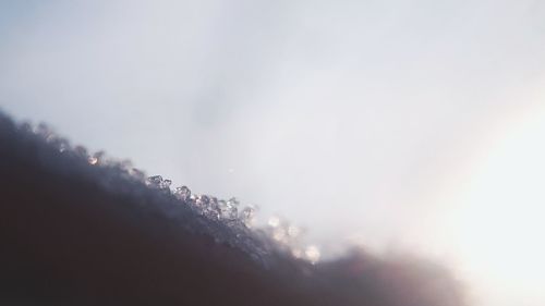 Low angle view of water against sky