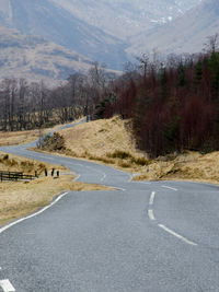 Country road passing through landscape