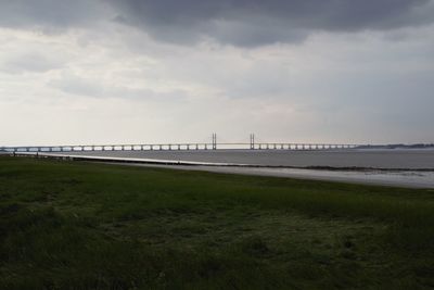 Lockdown  at aust  river severn