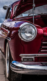 Close-up of vintage car