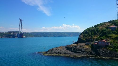 Scenic view of calm sea against sky