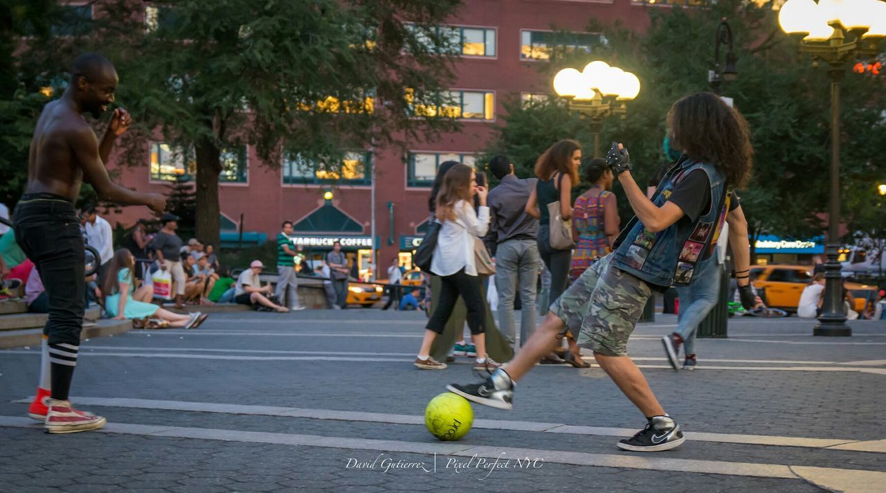 PEOPLE WALKING ON STREET