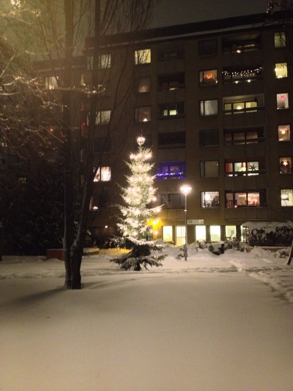 Our courtyard in front of our flat. Tengdahlsgatan, Stockholm