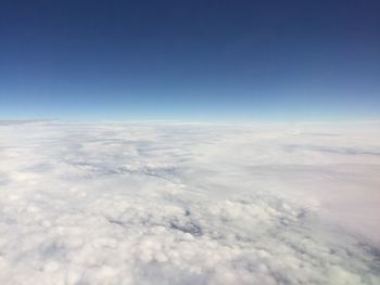 Aerial view of clouds in sky