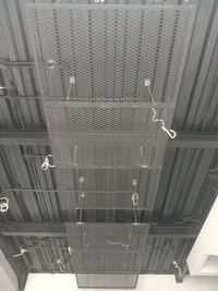 Low angle view of illuminated ceiling in building