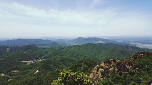 Scenic view of landscape against sky