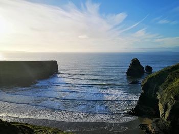 Scenic view of sea against sky