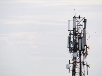 Communications tower against sky