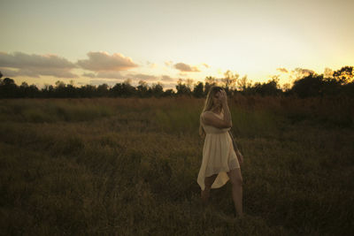 Woman in a field