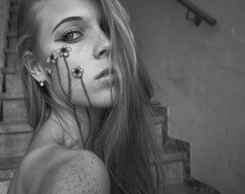 Portrait of young woman