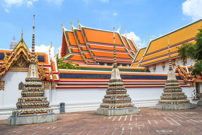 View of temple building against sky