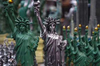 Statue of liberty figurines for sale at store