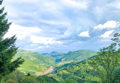 Scenic view of landscape against sky