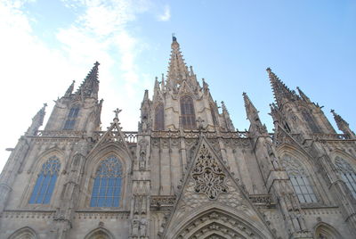 Low angle view of cathedral against sky