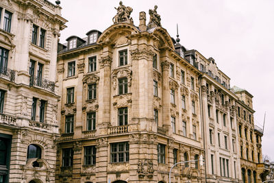 Low angle view of historic building against sky