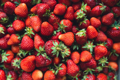 Full frame shot of strawberries