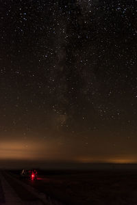 Scenic view of star field at night