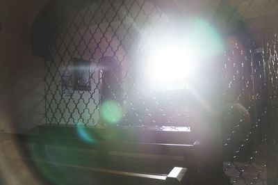 Close-up of illuminated lamp