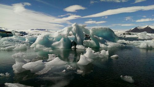 Scenic view of ice berg