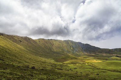 Scenic view of landscape against sky