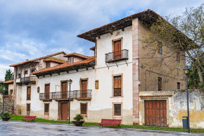 Low angle view of building against sky