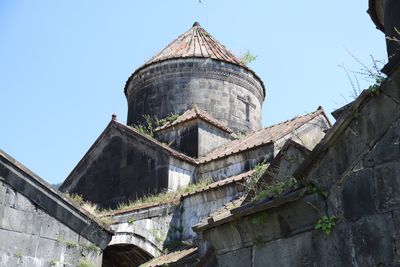 Low angle view of historical building against sky