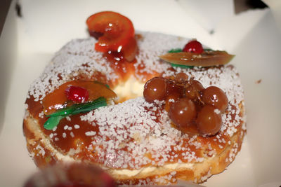 Close-up of dessert in plate