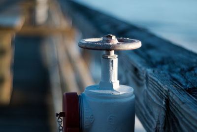 Close-up of rusty valve