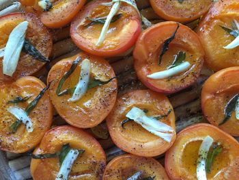 Full frame shot of baked fruit