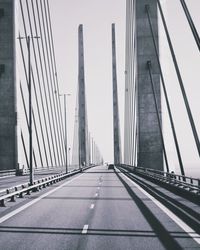 View of suspension bridge