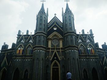 Low angle view of church against sky