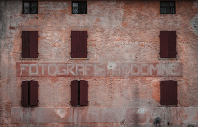 Full frame shot of old building