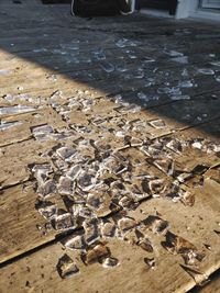 High angle view of objects